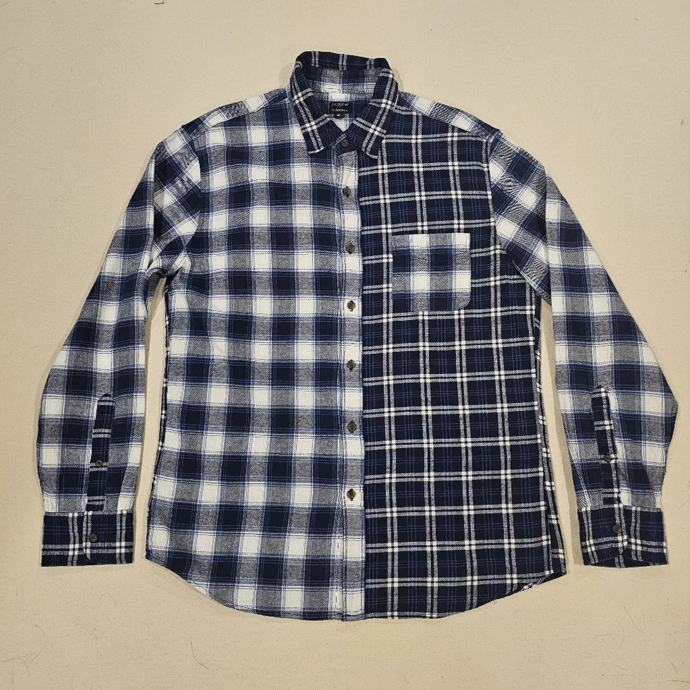 J. Crew Indigo Flannel Shirt L